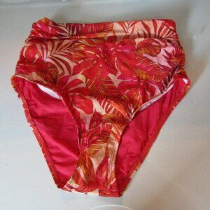 🍂Athena High Waist Tropical Swim Bottom NWOT